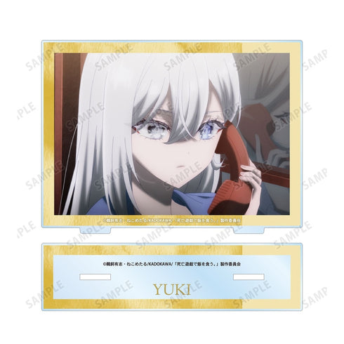 "Making a Living from Death Games." Yuki—Scene Photo BIG Acrylic Stand, Ver. E