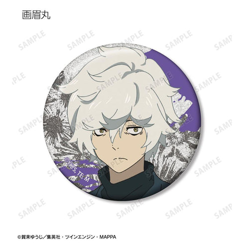 "Jigokuraku" Trading Glitter Pin Badge Ver. A (Sold by the box)