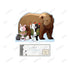 "Danganronpa Series" — Illustrated by Tsubata Nozaki: Monokuma & Monomi (Zookeeper Ver.) Extra-Large Acrylic Stand