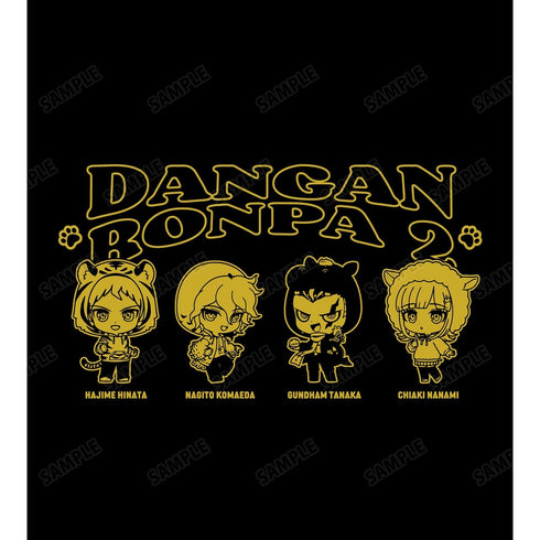 "Danganronpa Series" Group B Chibi Characters Animal Hoodie Ver. BIG Silhouette T-Shirt (Unisex)