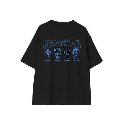 "Danganronpa Series" Group C Chibi Characters Animal Hoodie Ver. BIG Silhouette T-Shirt (Unisex)