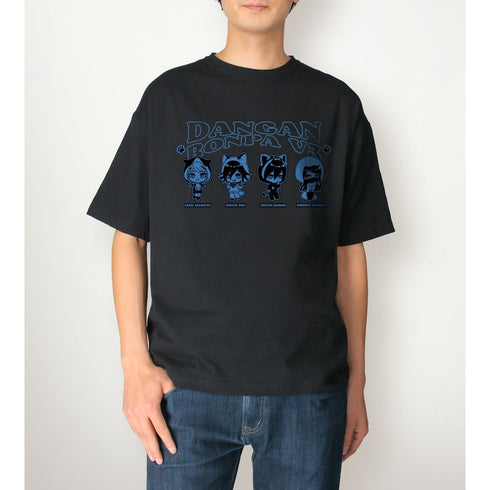 "Danganronpa Series" Group C Chibi Characters Animal Hoodie Ver. BIG Silhouette T-Shirt (Unisex)