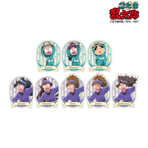 『忍たま乱太郎』描き下ろし みんなでレッツダンス!の段ver. トレーディングダイカットステッカー(単位/BOX)