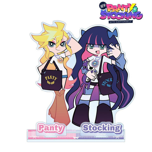 《New PANTY & STOCKING with GARTERBELT》全新绘制 潘蒂&丝袜 模特版 附配件BIG亚克力立牌 ver.A