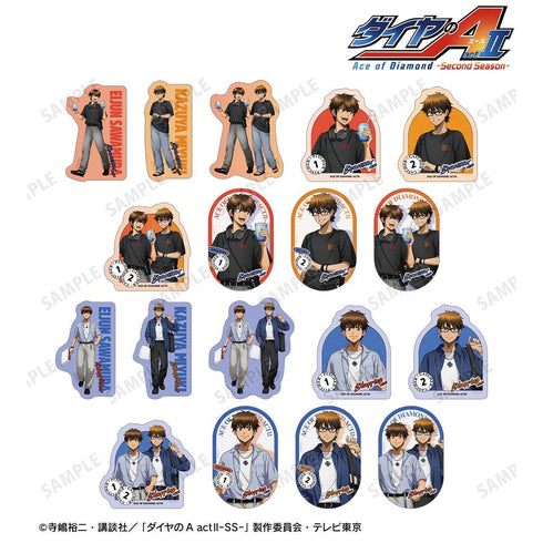 『ダイヤのA actII -Second Season-』描き下ろし 私服ver. トレーディングダイカットステッカー(単位/BOX)