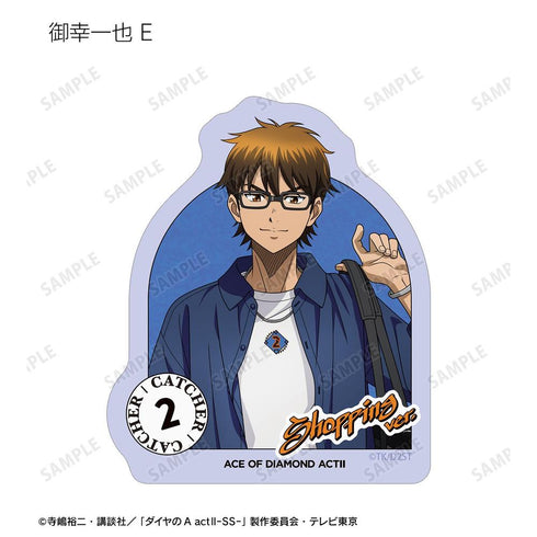 『ダイヤのA actII -Second Season-』描き下ろし 私服ver. トレーディングダイカットステッカー(単位/BOX)