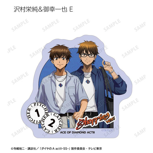 『ダイヤのA actII -Second Season-』描き下ろし 私服ver. トレーディングダイカットステッカー(単位/BOX)