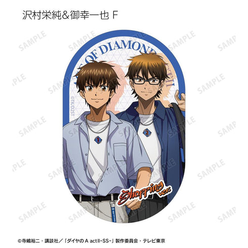 『ダイヤのA actII -Second Season-』描き下ろし 私服ver. トレーディングダイカットステッカー(単位/BOX)