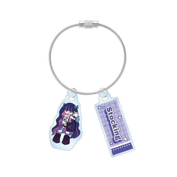 『New PANTY & STOCKING with GARTERBELT』描き下ろし ストッキング モデルver. 2連ワイヤーアクリルキーホルダー ver.A