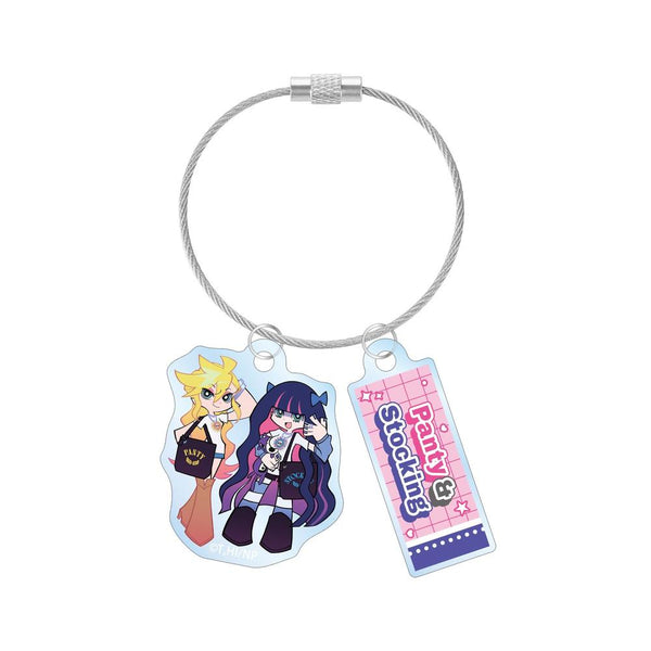 『New PANTY & STOCKING with GARTERBELT』描き下ろし パンティ&ストッキング モデルver. 2連ワイヤーアクリルキーホルダー ver.A