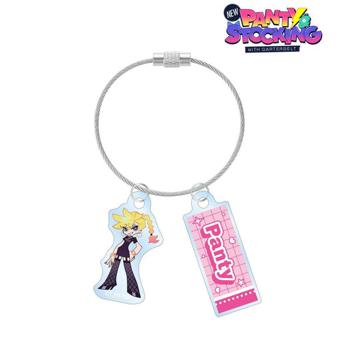 『New PANTY & STOCKING with GARTERBELT』描き下ろし パンティ モデルver. 2連ワイヤーアクリルキーホルダー ver.B