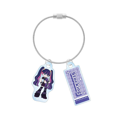 『New PANTY & STOCKING with GARTERBELT』描き下ろし ストッキング モデルver. 2連ワイヤーアクリルキーホルダー ver.B