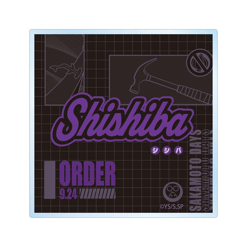 "SAKAMOTO DAYS" Kamigami-mawari ar-Unity Motif Name Design Acrylic Coaster