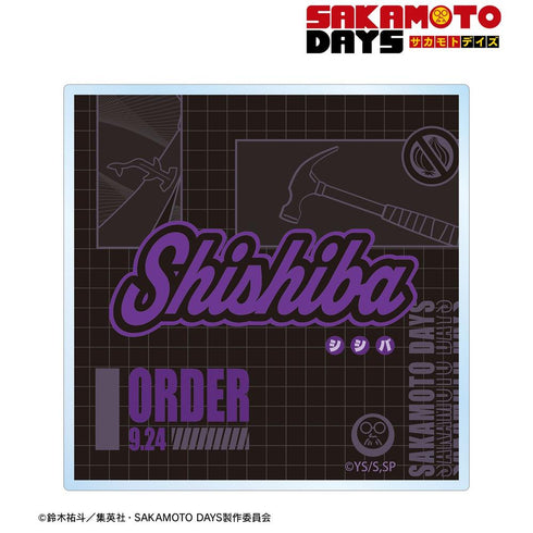"SAKAMOTO DAYS" Kamigami-mawari ar-Unity Motif Name Design Acrylic Coaster