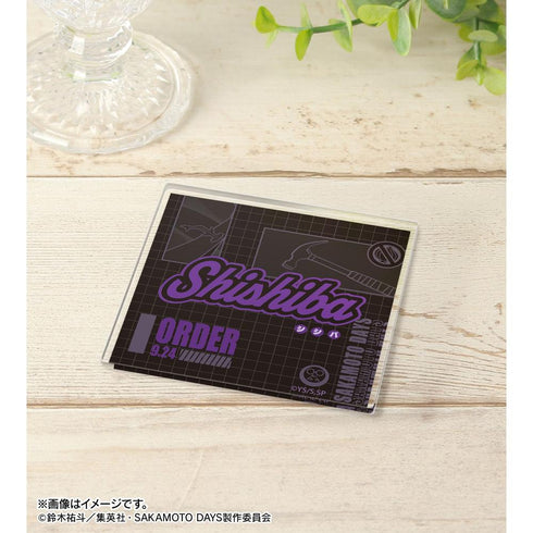"SAKAMOTO DAYS" Kamigami-mawari ar-Unity Motif Name Design Acrylic Coaster