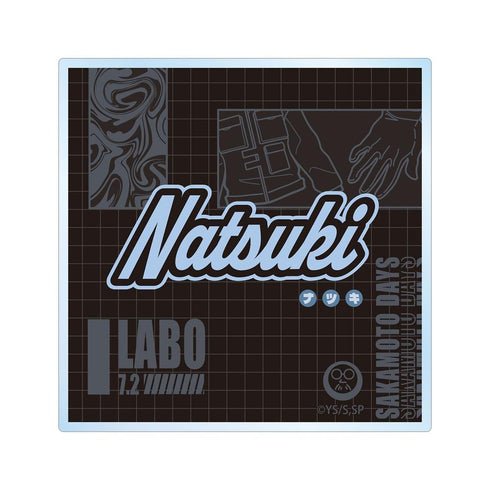 "SAKAMOTO DAYS" Natsuki Seha ar-Unity Motif Name Design Acrylic Coaster