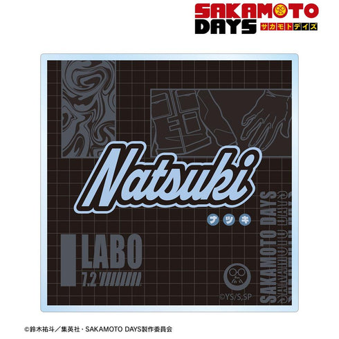"SAKAMOTO DAYS" Natsuki Seha ar-Unity Motif Name Design Acrylic Coaster