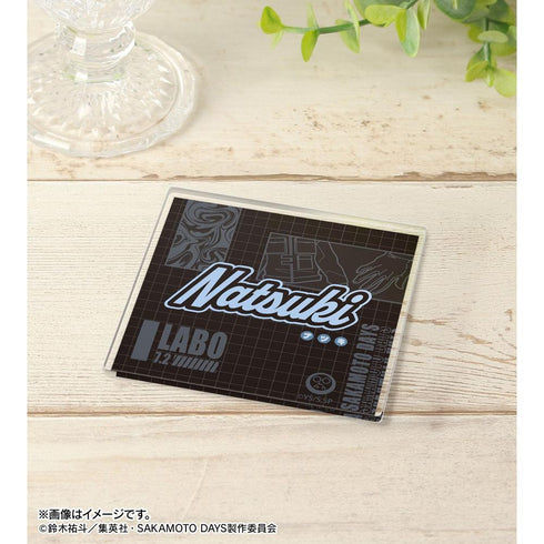 "SAKAMOTO DAYS" Natsuki Seha ar-Unity Motif Name Design Acrylic Coaster