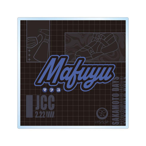 "SAKAMOTO DAYS" Mafuyu Seha ar-Unity Motif Name Design Acrylic Coaster