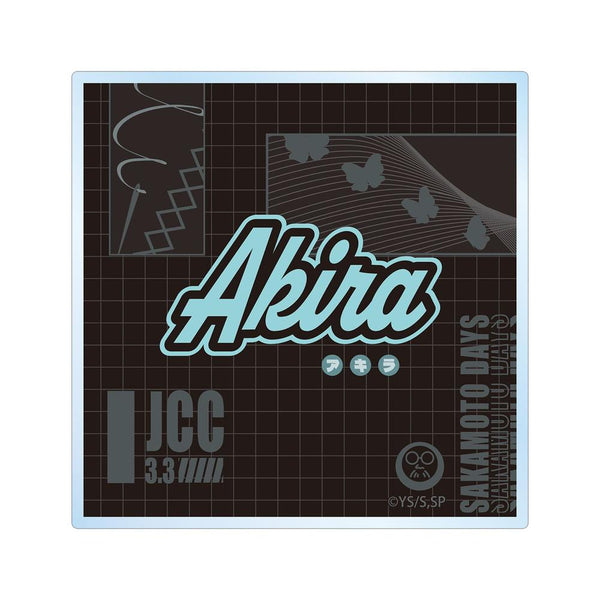 "SAKAMOTO DAYS" Akio Akao ar-Unity Motif Name Design Acrylic Coaster