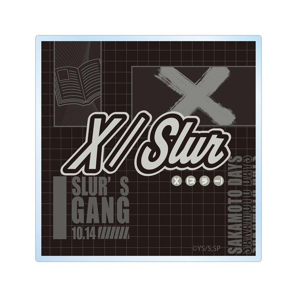 "SAKAMOTO DAYS" X (Slur) ar-Unity Motif Name Design Acrylic Coaster