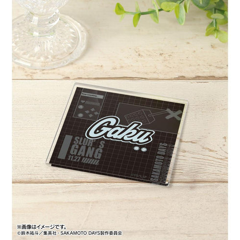 "SAKAMOTO DAYS" by ar-Unity: Motif Name Design Acrylic Coaster