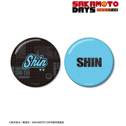 "SAKAMOTO DAYS" Shin Asakura ar-Unity Motif Name Design 2-Piece Pin Badge Set