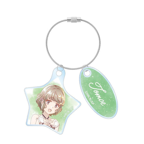 "Seishun Buta Yarou Series" Original Illustration by Tomoe Koga: Starry Sky Dress Ver. Ani-Art aqua label Double-Wire Acrylic Keychain