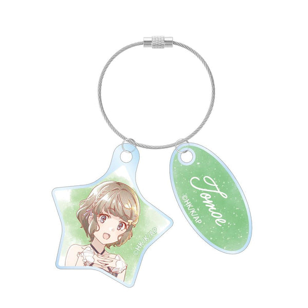 "Seishun Buta Yarou Series" Original Illustration by Tomoe Koga: Starry Sky Dress Ver. Ani-Art aqua label Double-Wire Acrylic Keychain