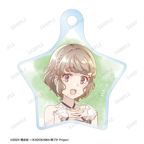 "Seishun Buta Yarou Series" Original Illustration by Tomoe Koga: Starry Sky Dress Ver. Ani-Art aqua label Double-Wire Acrylic Keychain