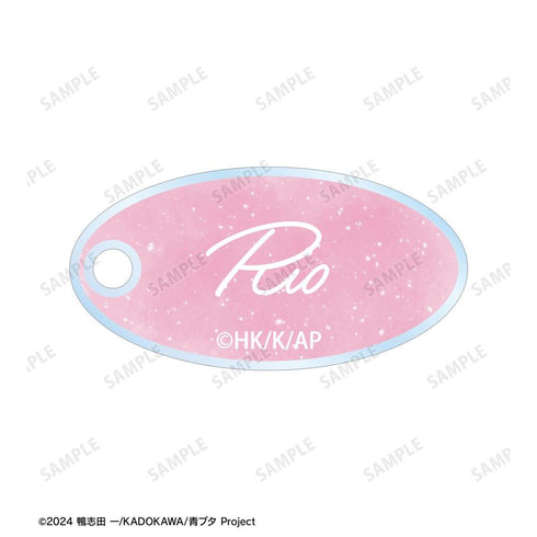 "Seishun Buta Yarou Series" Original Illustration: Rio Futaba - Starry Sky Dress Ver. Ani-Art aqua label Double-Wire Acrylic Keychain
