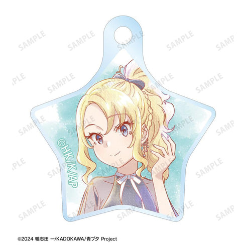 "Seishun Buta Yarou Series" Original Illustration: Nodoka Toyohama - Starry Sky Dress Ver. Ani-Art aqua label Double-Wire Acrylic Keychain