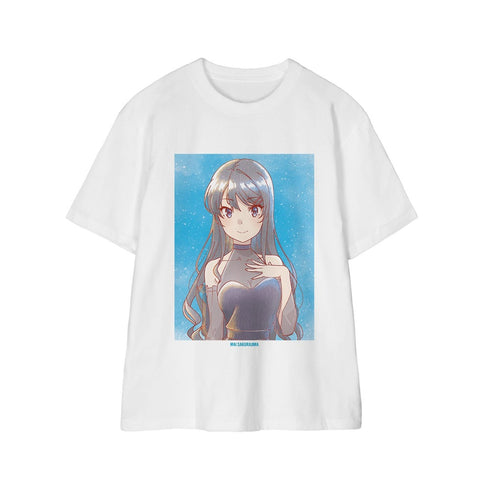 『青春ブタ野郎シリーズ』描き下ろし 桜島麻衣 星空ドレスver. Ani-Art aqua label Teeユニセックス【202610再販】