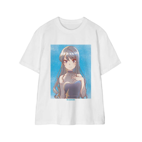 "Seishun Buta Yarou Series" Original Illustration: Mai Sakurajima "Starry Sky Dress" Ver. Ani-Art aqua label Unisex T-Shirt