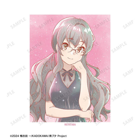 "Seishun Buta Yarou Series" Original Illustration: Rio Futaba - Starry Sky Dress Ver. Ani-Art aqua label Unisex T-Shirt