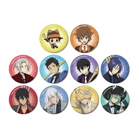 "The Hitman Reborn!" Original Illustration: Cutlery Ver. Trading Glitter Pin Badges (Sold by the box)