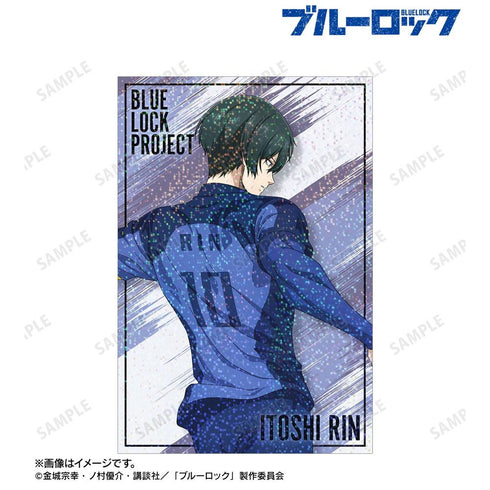 『ブルーロック』描き下ろし 糸師 凛 戦う背中×雨ver. ホログラムポストカード
