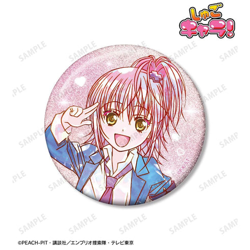 "Shugo Chara!" Amu Hinamori Ani-Art KAWAII Label 75mm Glitter Pin