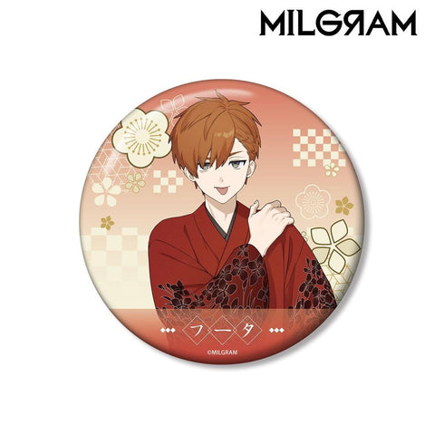 『MILGRAM -ミルグラム-』描き下ろし フータ レトロ和装ver. 100mm缶バッジ