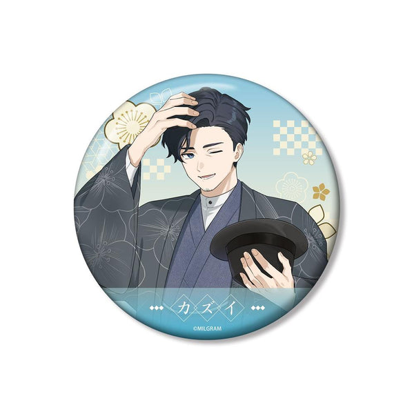 "MILGRAM" Original Art: Kazu-i in Retro Japanese Attire Ver. 100mm Pin Badge