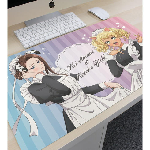 『オタクに優しいギャルはいない!?』描き下ろし 天音 慶&伊地知 琴子 動物執事・メイドver. マルチデスクマット