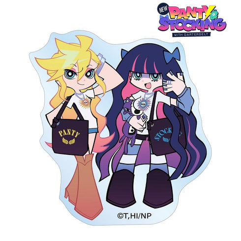 《New PANTY & STOCKING with GARTERBELT》全新繪製 潘蒂與絲襪 模特兒版 壓克力貼紙 ver.A