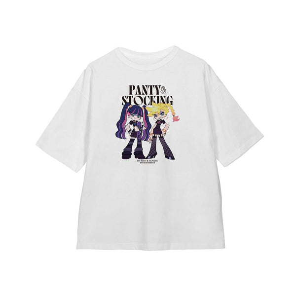 『New PANTY & STOCKING with GARTERBELT』描き下ろし パンティ&ストッキング モデルver. BIGシルエットTシャツ ver.Bユニセックス
