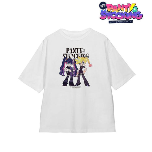 『New PANTY & STOCKING with GARTERBELT』描き下ろし パンティ&ストッキング モデルver. BIGシルエットTシャツ ver.Bユニセックス
