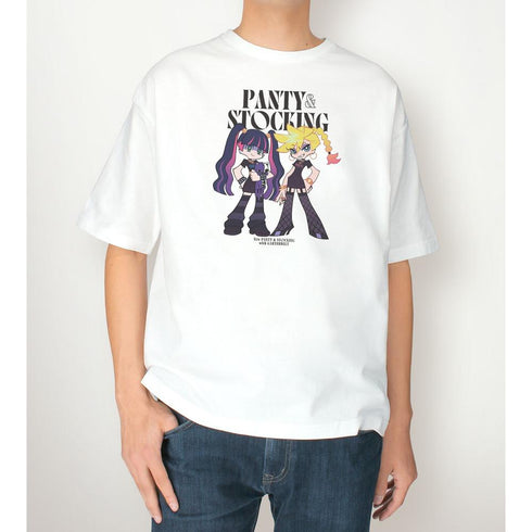 『New PANTY & STOCKING with GARTERBELT』描き下ろし パンティ&ストッキング モデルver. BIGシルエットTシャツ ver.Bユニセックス