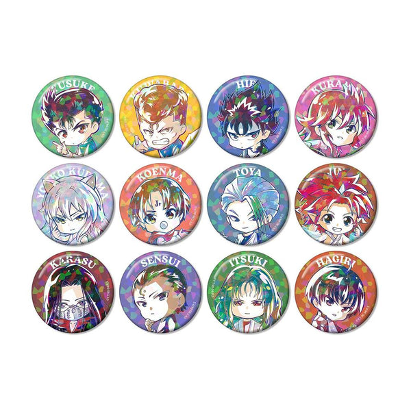 "Yu Yu Hakusho" Trading Deformed Ani-Art Hologram Pin Badges (Sold by the box)