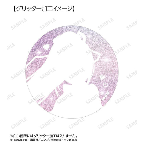 "Shugo Chara!" Nadeshiko Fujisaki Ani-Art KAWAII Label 75mm Glitter Pin