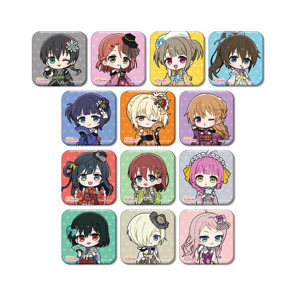 『ラブライブ!虹ヶ咲学園スクールアイドル同好会』トレーディング ちびキャラ 着物ドレスver. スクエア缶バッジ(単位/BOX)