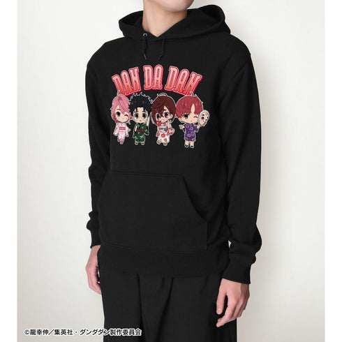 "Dandadan" Group Chibi Characters Summer Festival Ver. Unisex Pullover Hoodie