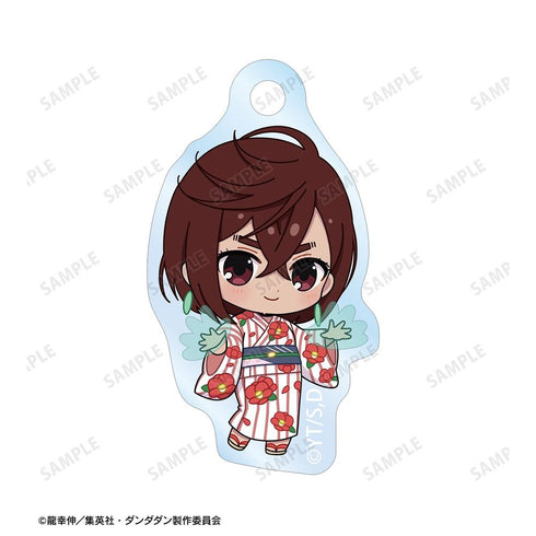 "Dandadan" Momo (Psychic Powers) Chibi Character Summer Festival Ver. Double-Wire Acrylic Keychain